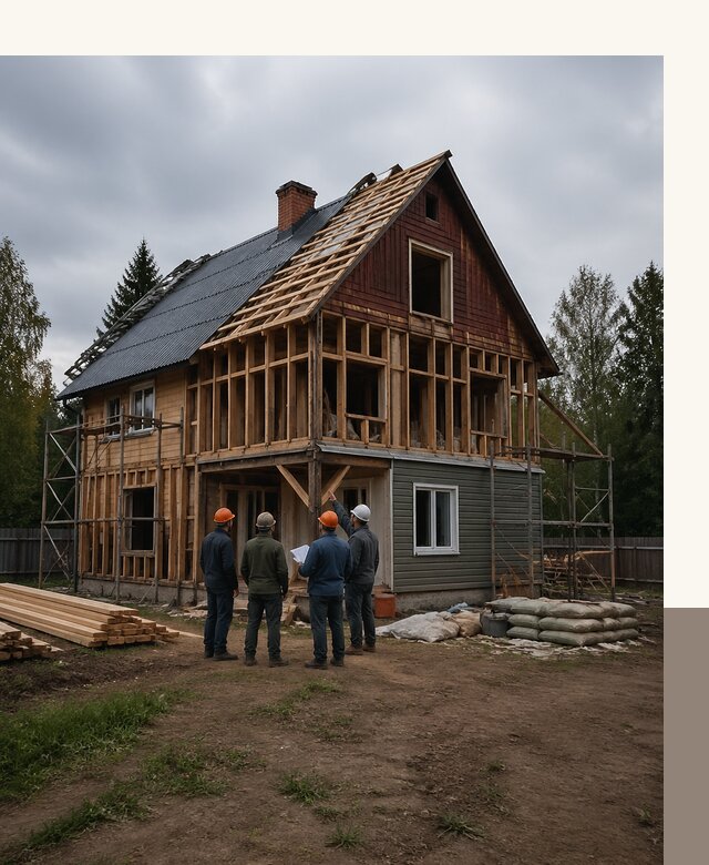 Реконструкция дачного дома в Заинске под ключ с проектом