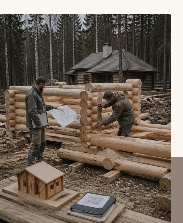 Проектирование и строительство домов из бревна в Заинске